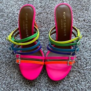 Brand new unworn Kurt Geiger Rainbow Heels